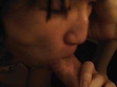 Cock sucking Japanese boyfriend