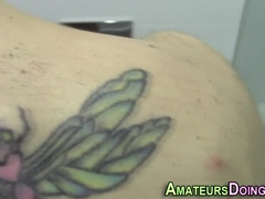 Jizm Splashed by Big Black Cock in her First Interracial Anal