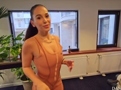 素人, デカ尻, デカチン, フェラチオ, 茶髪の, チン, 自然山雀, タトゥー