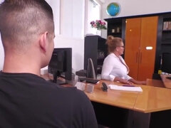 Classique, Tir de sperme, Faciale, Hd, Mature, Bureau, Chatte, Jarretelles