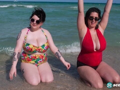 Alana & Kelli Maxx go wild in backstage bikini fun with busty babes