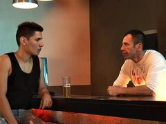 Daddy Horatio has a cute Latin boy at his bar and after some small talk he wastes little time getting kinky with him.