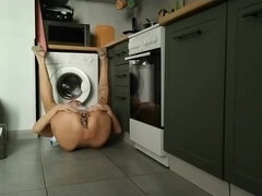 Dirty Breakfast with Russian Mom Catandfox - Extreme Insertion in Kitchen