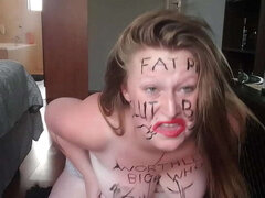 Plantureuse, Conversation vulgaire, Femelle, Humiliation, Claque, Pute, Solo, Pute