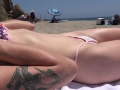 Amateur, Playa, Mamada, Despelote, Al aire libre, Público, Coño, Tetas