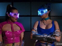 Jewelz Blu and Aubree Valentine are enjoying dick-riding so much