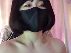 素人, アジア人, デカパイ, 韓国人, オッパイの