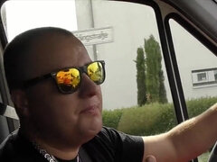 Chesty Ashley CumStar fucks a random dude from the van