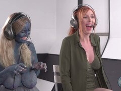 Derrière les coulisses, Grosse bite, Rousse roux, Plan cul à trois