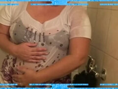 Anna Devot Horny Bathroom Fisting - Big Ass BBW MILF Masturbating