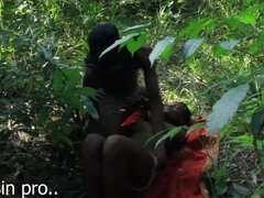 African Bush Fucking with Zion - Hot Black Lovers Outdoor Sex