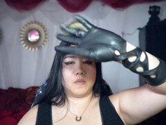 Mistress Mara's Sensual ASMR Leather Gloves Experience