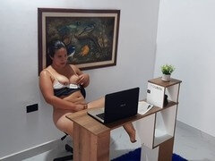 Masturbación, Orgasmo, Coño, Secretaria, Puta