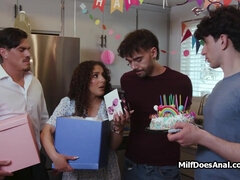 Ass fucking gang nail for slutty Spic milfs bday