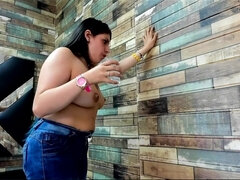 茶髪の, 気狂い, フェティッシュ, 自家製, 授乳, ラティーナ, オマンコ, オッパイの