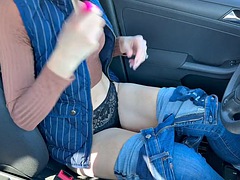 Public cumming at the grocery store with Lush remote controlled vibrator