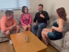 Amateur, Tetas grandes, Pareja, Corridas, Cuadrupleta, Sexo duro, Fiesta, Intercambio de parejas