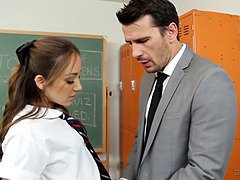 Sexy Schoolgirl Fucked In The Classroom