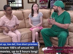 The naughty medic role play with Serena Morgan in a medical fetish scenario