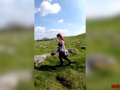 Britannique, Hd, Mature, Nue  à poil, Nudiste, Pigtail, Public, Rousse roux