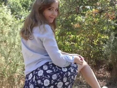 18 ans, Gode, Hd, Masturbation, De plein air, Chatte, Jouets, Sous la jupe