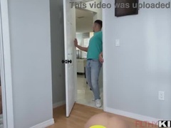 Carmela Clutch & Violet Gems Panty Fuck Threesome with Johnny Love - Blowjob, Doggystyle, and Cumshot