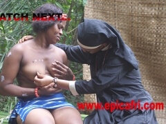 Afrikanisch, Grosser schwanz, Betrug, Spermaladung, Milf, Nonne, Im freien, Sklave