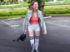 Amateur, Al aire libre, Calcetines, Sexo soft, Adolescente