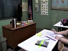 Gros seins, Brunette brune, Lesbienne, Léchez, Étudiant, Professeur, Adolescente, Nénés