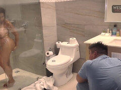 Sucer une bite, Brunette brune, Queue, Hard, Hd, Jumeaux