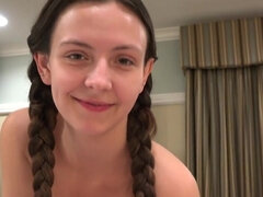 Nana, Grosse bite, Brunette brune, Éjaculation interne, Petite amie, Hd, Pov, Adolescente