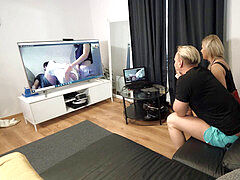 Leie, Blasen, Chinesisch, Flotter vierer, Gruppe, Zierlich, Polisch, Jungendliche (18+)