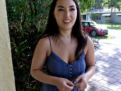 Asiatique, Sucer une bite, Robe, Argent, Seins naturels, Actrice du porno, Pov, Chatte