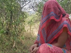 Indian desi aunty enjoys a wild anal encounter in the jungle.