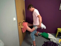 舐める尻, フェラチオ, バック, ダブル開発, 手コキする, オマンコ, スカート, 靴下