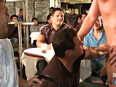 Amateur, Gay, Grupo, Fiesta, Público, Realidad, Clasico