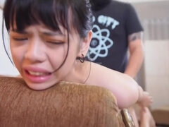 Asiatique, Grosse bite, Sucer une bite, Brunette brune, Fétiche, Poilue, Chatte, Nénés