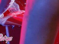 Cul, Hd, Talons, Cuir, Orgasme, Chatte, Rasée, Nénés