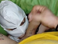 Large cock, fast handjob, anilingus