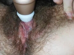 Leie, Grosser kitzler, Kitzler, Schmutzig, Behaart, Masturbation, Orgasmus, Muschi