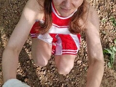 Big white cock, fledgling, oral pleasure