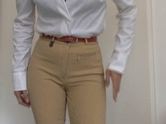POV: Spoil luxurious riding pants booty and pleasure yourself simultaneously