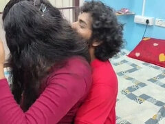 Couple, Domination, Petite amie, Hd, Indienne, Embrassement, Suçant, Épouse