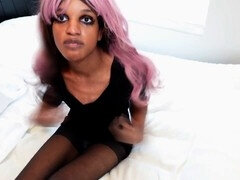 Zwart, Voeten, Ladyboy, Panty, Shemale, Kousen