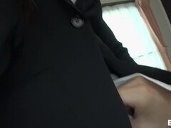 アジア人, 中出し, ディルド, キス, オイル, 恥ずかしがりや, バイブレーター, 濡れ