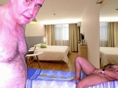 フェラチオ, イく瞬間, 手コキする, 巨大, 熟年, 自然山雀, オマンコ, のぞき