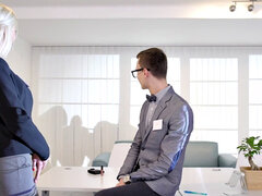 Блондинки, Минет, Член, Очки, Поцелуи, Лизание, Киски, Сиськи