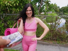 18, デカ尻, デカチン, フェラチオ, 茶髪の, バック, 自然山雀, アウトドア