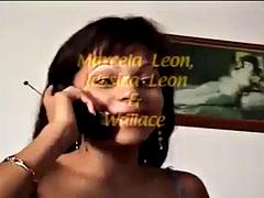 Two hot mulatto sisters with big asses moaning and cumming, giving their pussy and very tasty spit: Porn