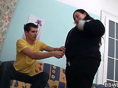 Big belly fat girlfriend pussy therapy